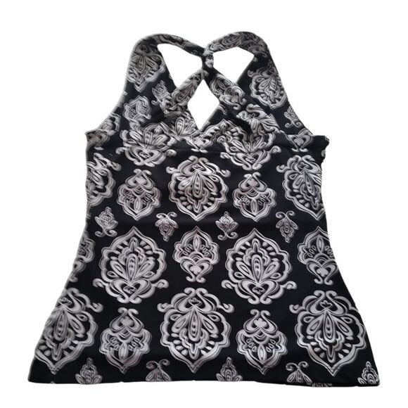 White House Black Market Signature Knits Twisted Back Straps Halter Top - Picture 6 of 12